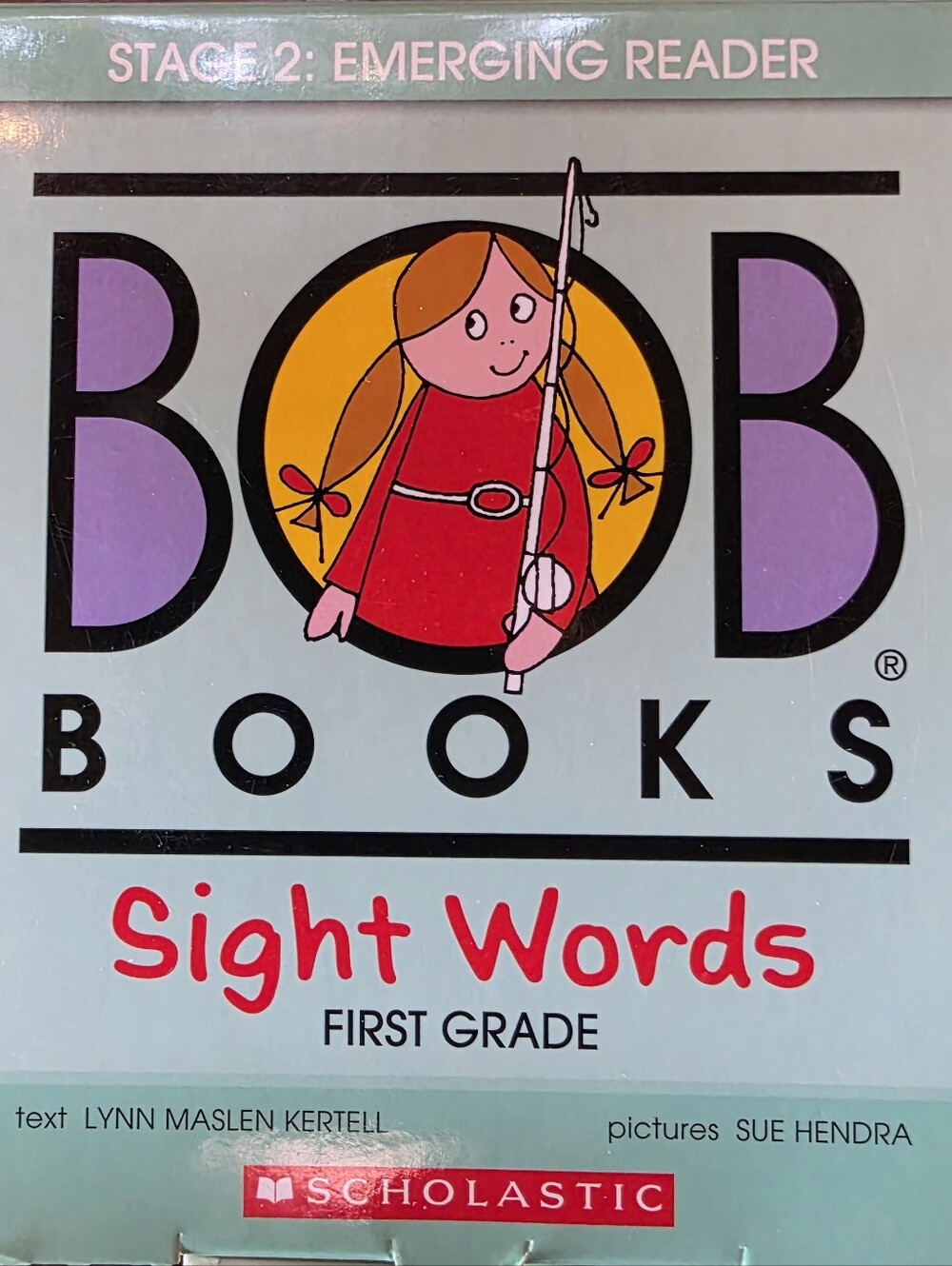 Scholastic Sight Words First Grade Book - Teal/Red/Purple/Yellow